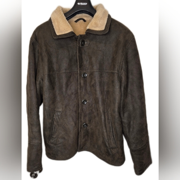 Danier Other - 😀Danier Men's Brown Suede Utility Lined Coat XS